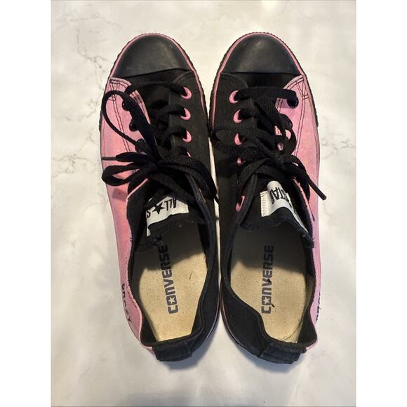 Converse Chuck Taylor All Star Shoes Womens Sz 9 Pink & Black - Picture 6 of 12